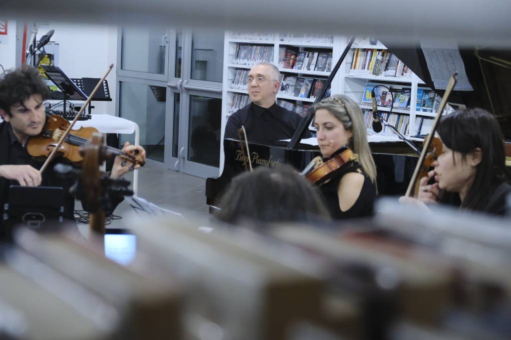 Estratto dal Concerto per pianoforte e orchestra N°2 Op.34 (versione per pianoforte e quartetto&nbsp;d’archi)